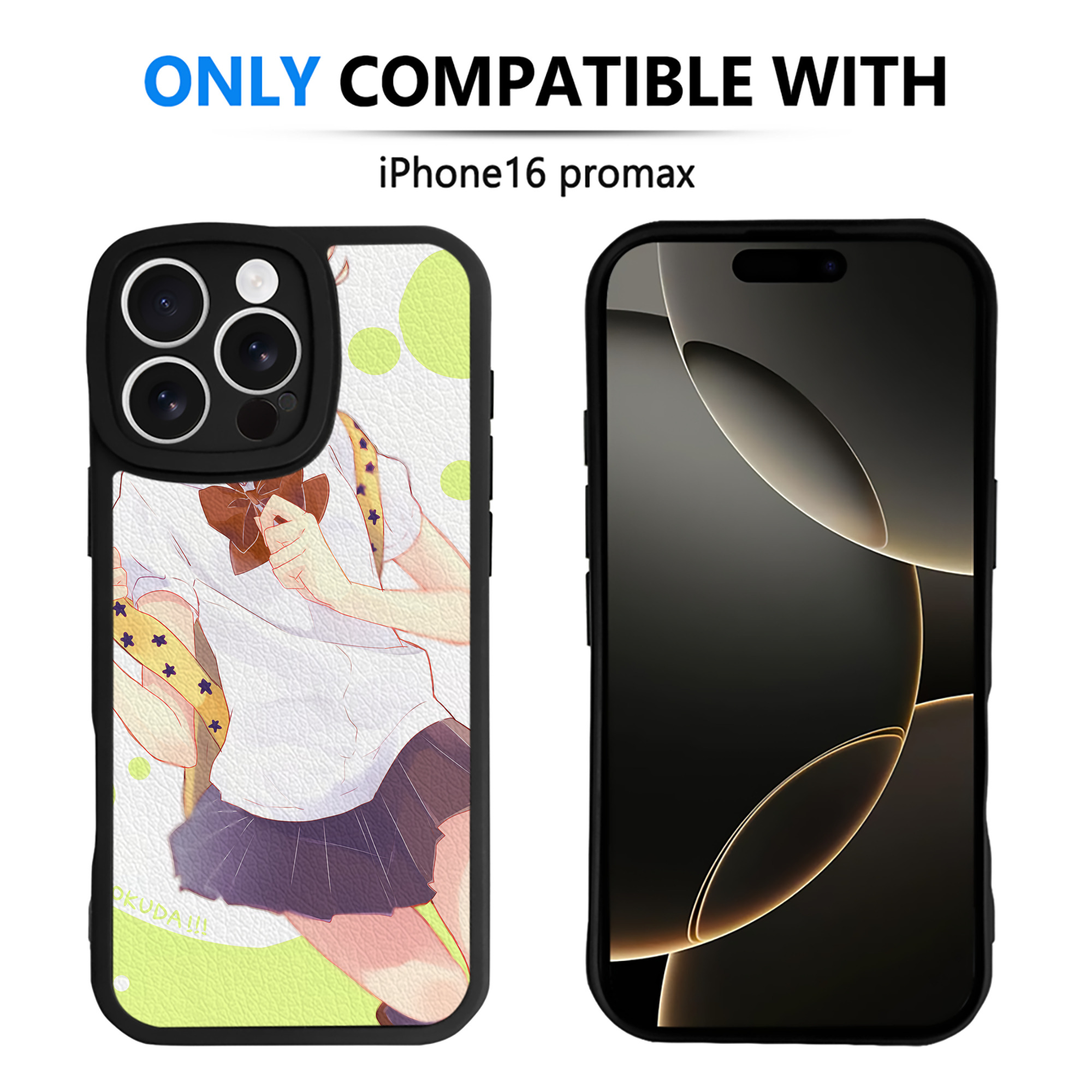（画像用） ハイキュー!! Haikyu!! 【iPhone 16シリーズ対応】シリコンスマホケース（レザー調） 材質：シリコン